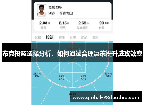布克投篮选择分析：如何通过合理决策提升进攻效率